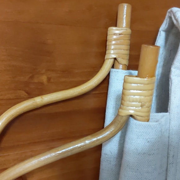 Handbag w/gold embroidered cross NWOT never used - Picture 3 of 4